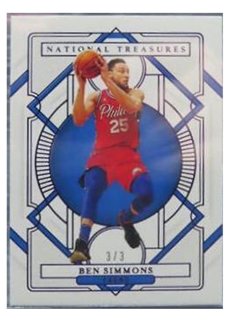 2020-21 Panini National Treasures Base Set Ben Simmons #67 card