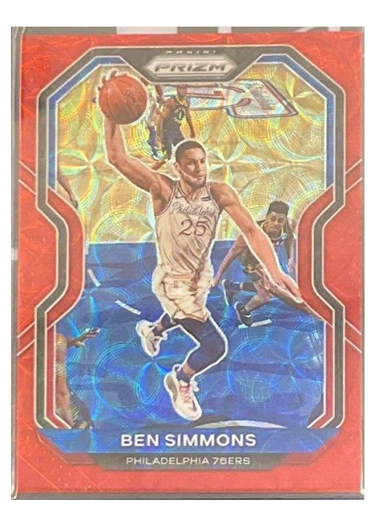 2020-21 Panini Prizm Base Set Ben Simmons #125 card