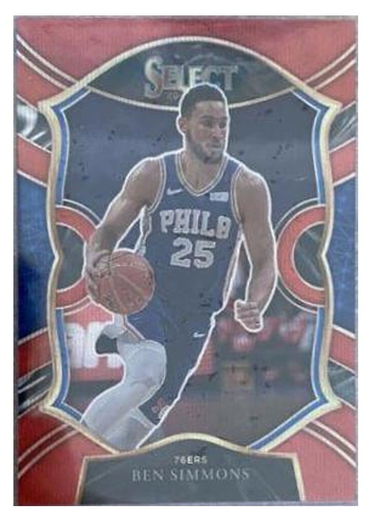 2020-21 Panini Select Base Set Ben Simmons Red Wave #34 card