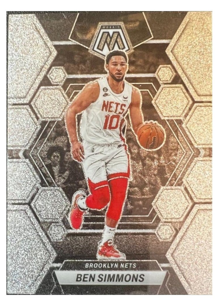 2022-23 Panini Mosaic Base Set Ben Simmons Glitter #183 card