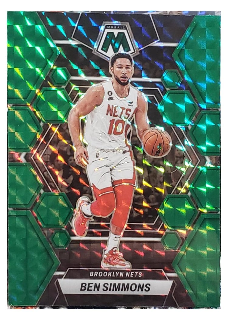 2022-23 Panini Mosaic Base Set Ben Simmons Green #183 card