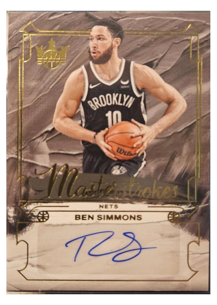 2024-25 Panini Court Kings Masterstrokes Autographs Ben Simmons #MS-BEN card