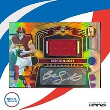 2024 Panini Gold Standard Rookie Jersey Autographs Ben Sinnott #236 card