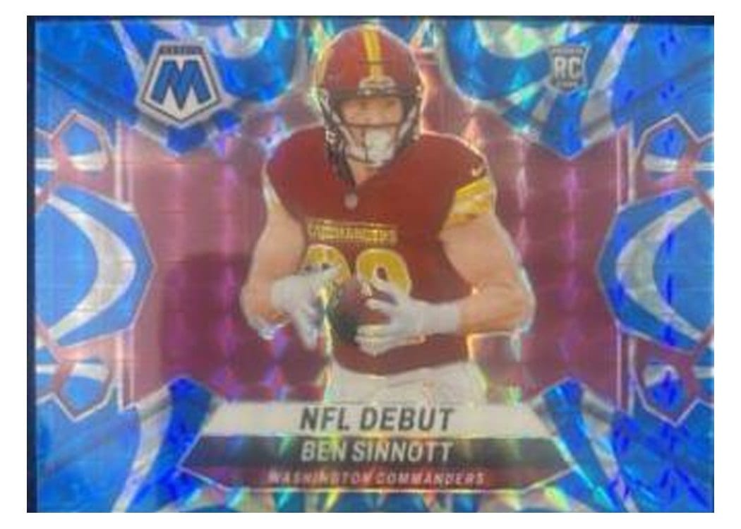2024 Panini Mosaic Base Set Ben Sinnott Blue Reactive #287 card