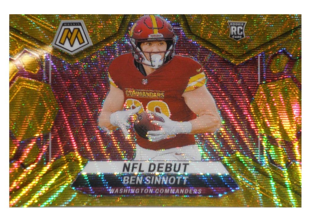 2024 Panini Mosaic Base Set Ben Sinnott Gold Wave #287 card