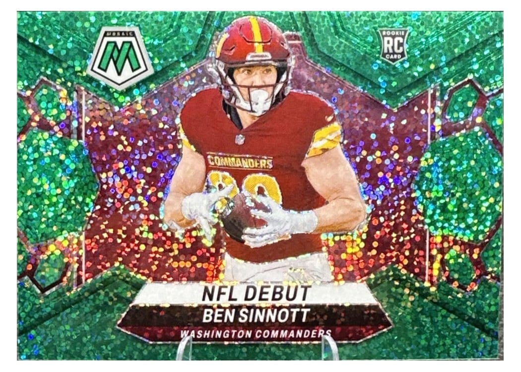 2024 Panini Mosaic Base Set Ben Sinnott Green Sparkle #287 card