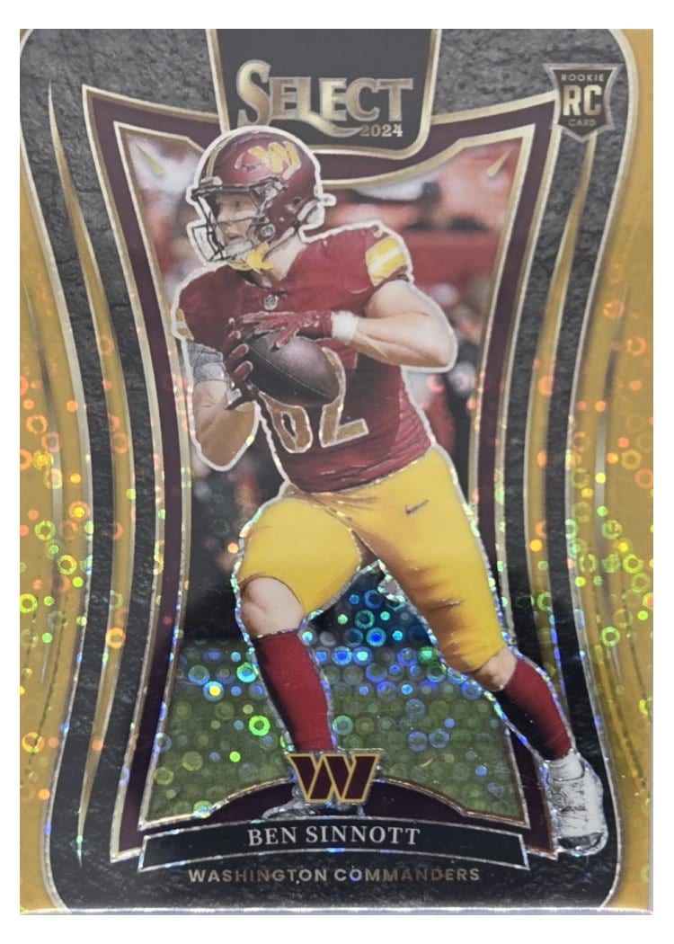 2024 Panini Select Base Set Ben Sinnott Gold Disco Prizm #308 card