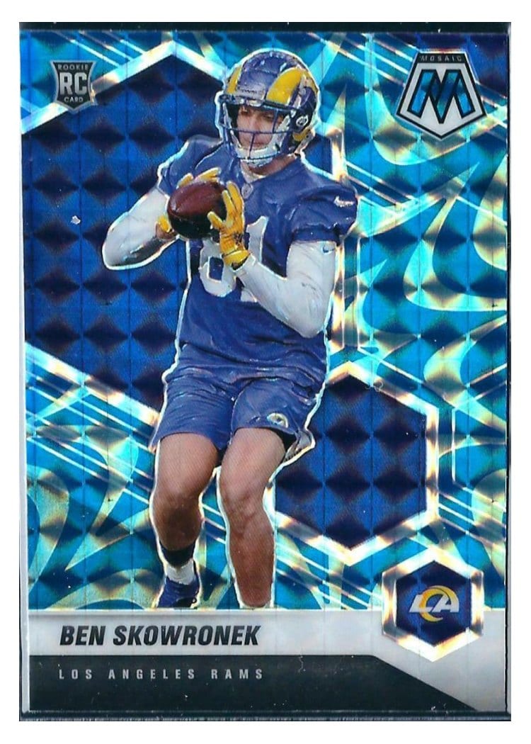 2021 Panini Mosaic Base Set Ben Skowronek Reactive Blue Mosaic #399 card