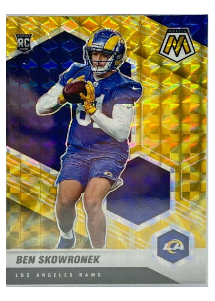 2021 Panini Mosaic Base Set Ben Skowronek Reactive Yellow Mosaic #399 card