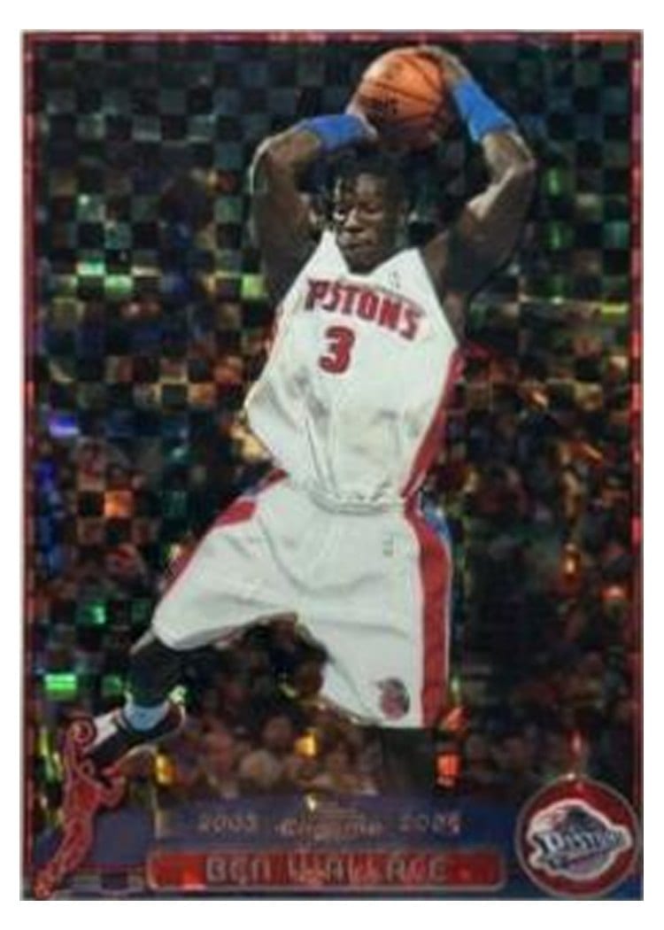 2003 Topps Chrome Ben Wallace #30 card