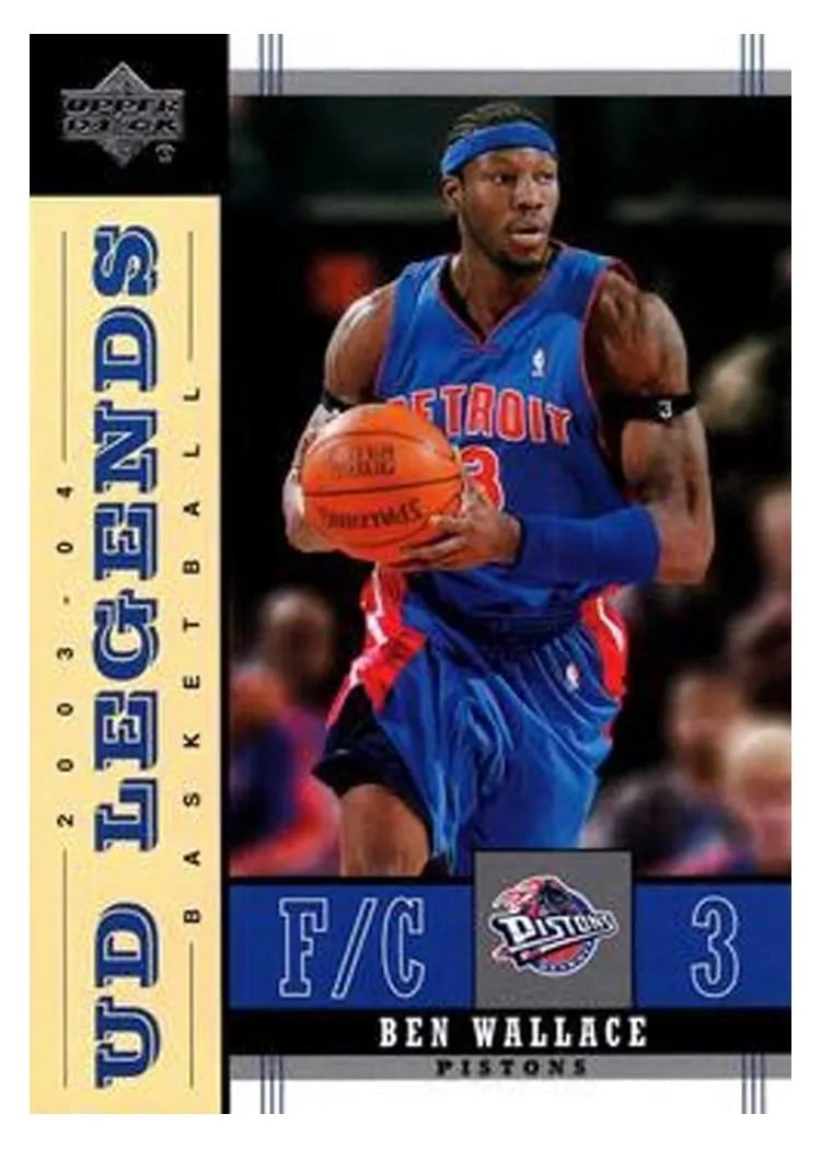 2003 Upper Deck Legends Ben Wallace #22 card