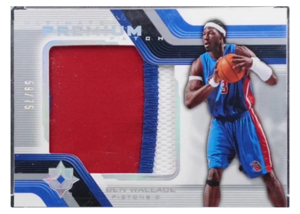 2004 Upper Deck Ultimate Collection Premium Patch Ben Wallace #UPP-BW card