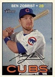 2016 Topps Heritage Base Set Ben Zobrist #564 card