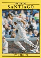 1991 Fleer Base Set Benito Santiago #542 card