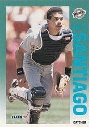 1992 Fleer Base Set Benito Santiago #620 card