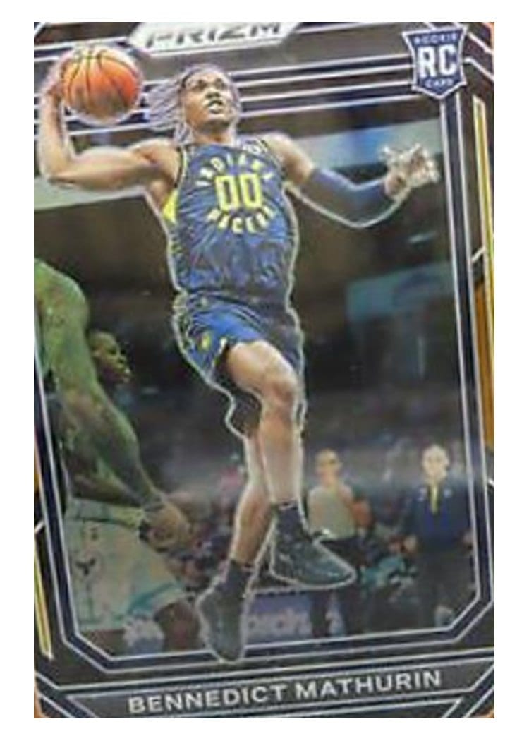 2022-23 Panini Prizm Base Set Bennedict Mathurin Orange Prizm #254 card