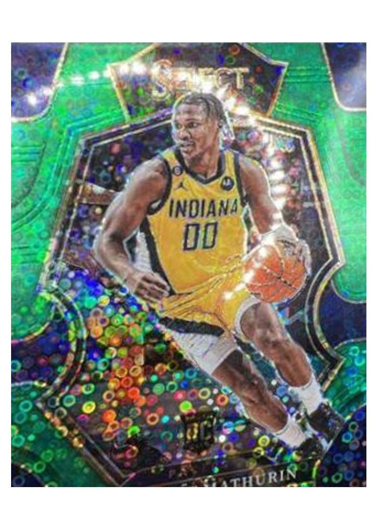 2022-23 Panini Select Base Set Bennedict Mathurin Green Disco Prizm #279 card