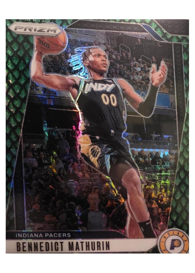 2024-25 Panini Prizm Base Set Bennedict Mathurin Jade Dragon Scale #40 card