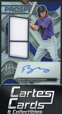 2022 Panini Chronicles Spectra Prospect Jersey Autographs Benny Montgomery #PJA-BM card