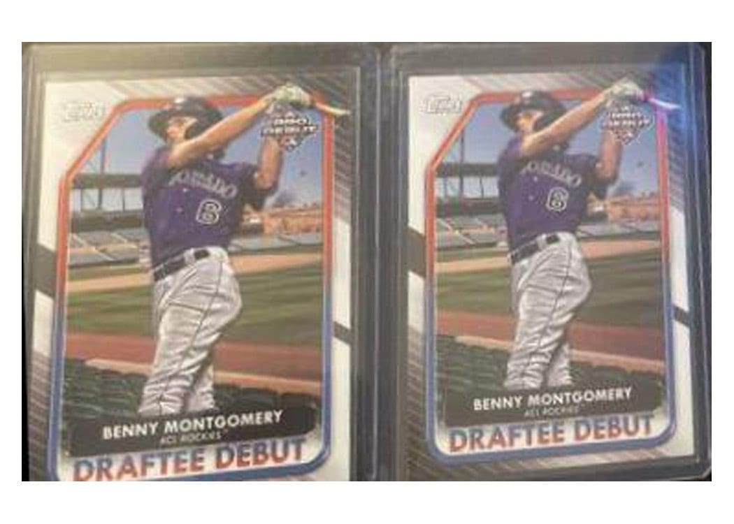 2022 Topps Pro Debut Draftee Debuts Benny Montgomery #DB-7 card