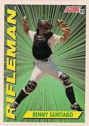 1991 Score Base Set Benny Santiago #416 card