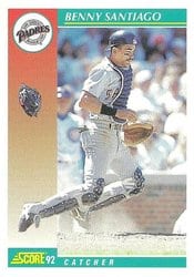 1992 Score Base Set Benny Santiago #245 card