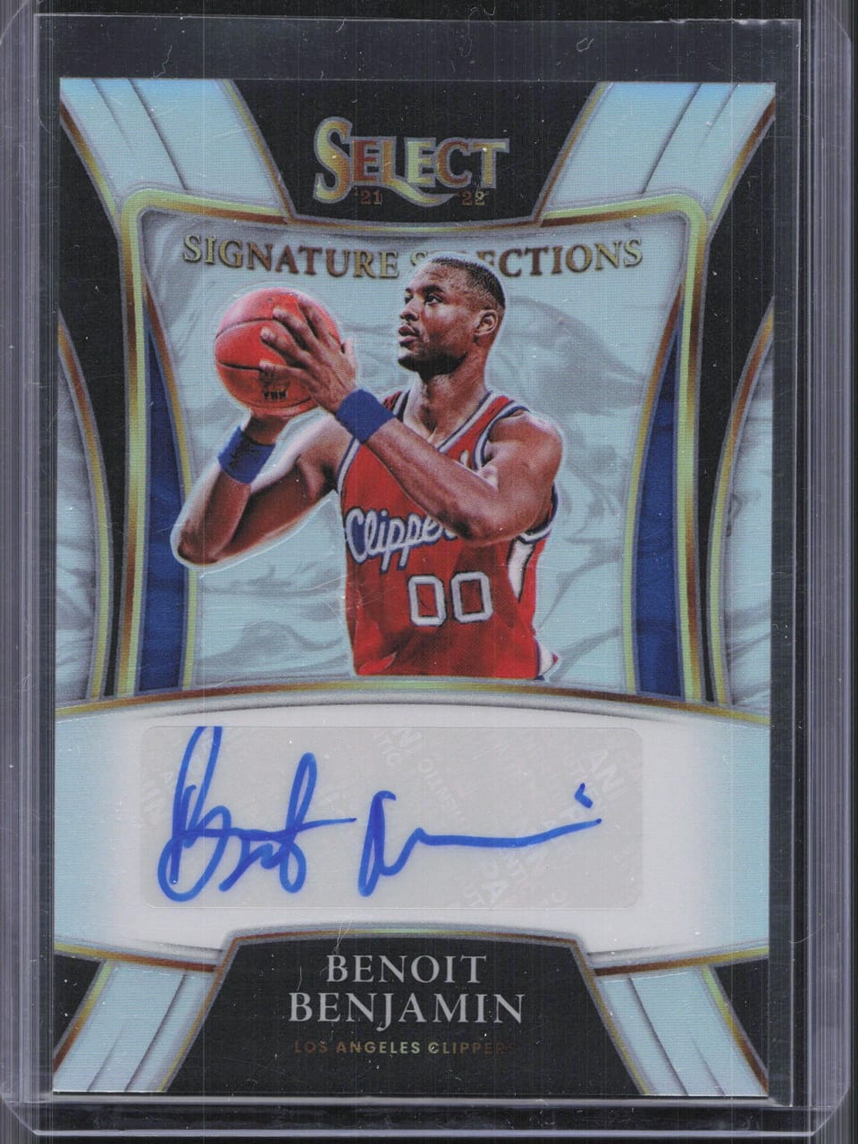 2021-22 Panini Select Signature Selections Benoit Benjamin #SS-BNB card