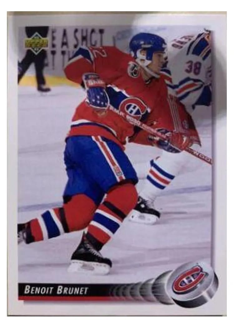 1992 Upper Deck Benoit Brunet #80 card