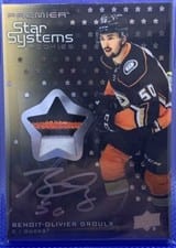 2021-22 Upper Deck Premier Star Systems Rookies Autograph Patch Benoit-Olivier Groulx #SSR-BG card