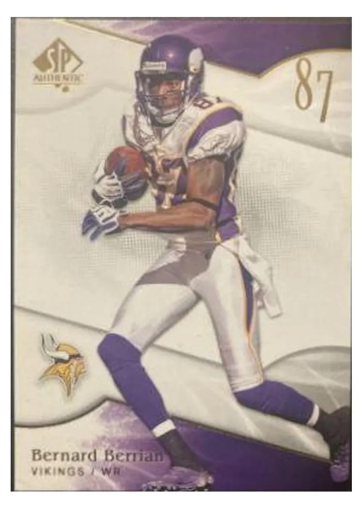 2009 SP Authentic Bernard Berrian #64 card