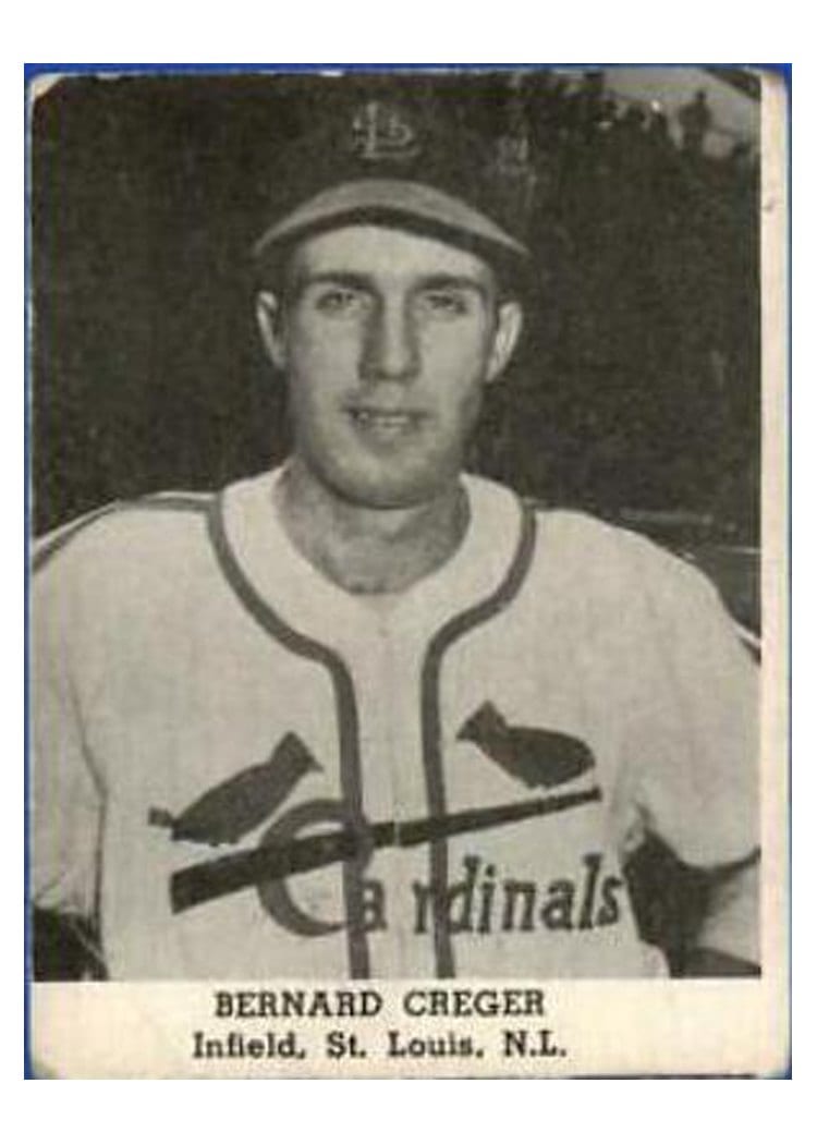 1947 Tip Top Bread Bernard Creger card