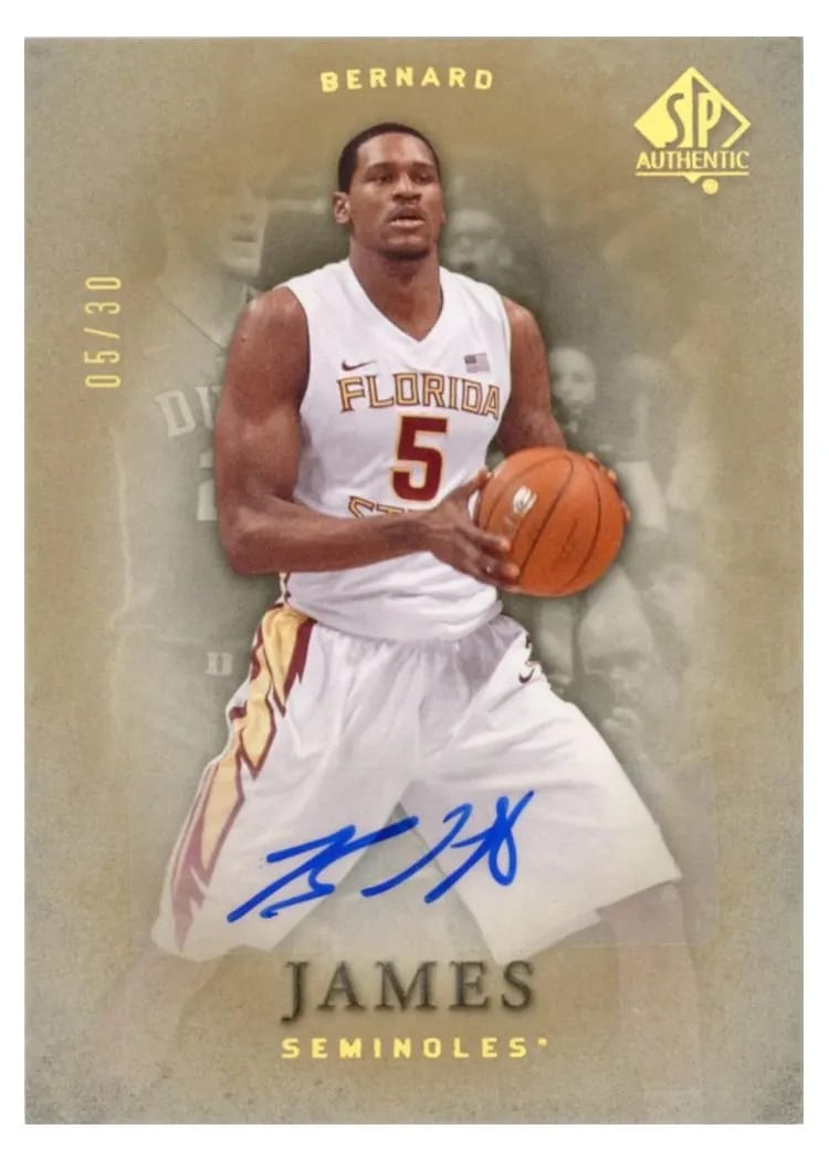 2012 SP Authentic Bernard James #31 card