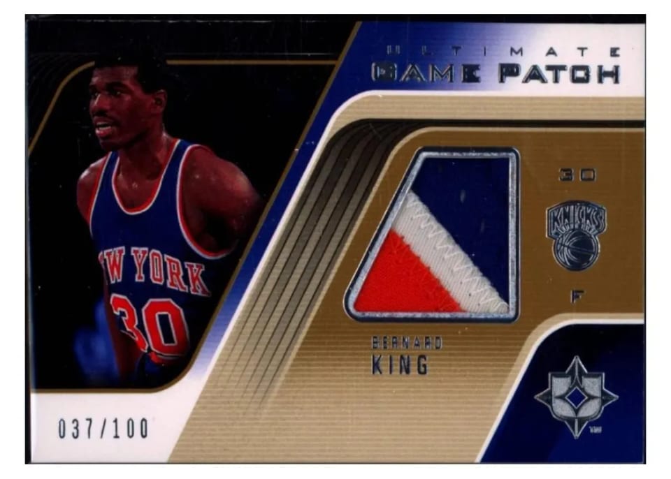 2004 Upper Deck Ultimate Collection Game Patch Bernard King #UGP-BK card