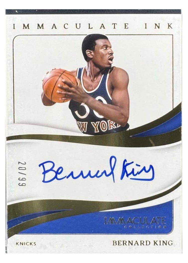 2023 Panini Immaculate Ink Bernard King #8 card