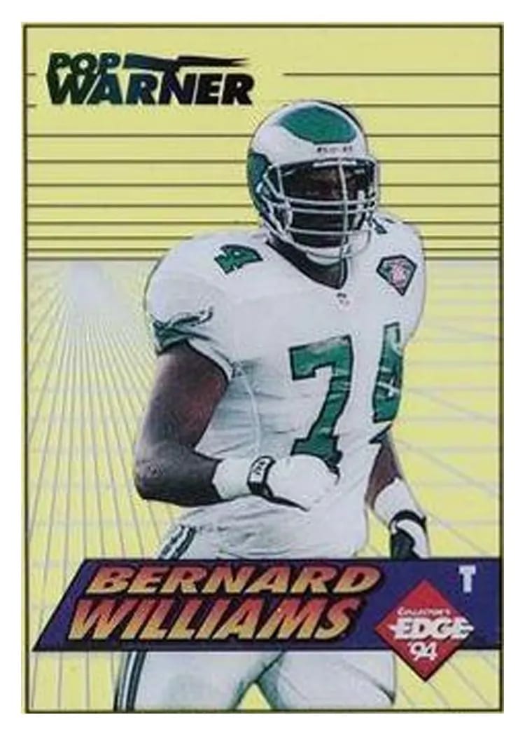 1994 Collector's Edge Boss Rookies Update Pop Warner Promos Bernard Williams #23 card