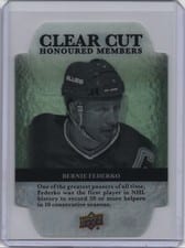 2022-23 Upper Deck Clear Cut Honoured Members Bernie Federko #HOF-116 card