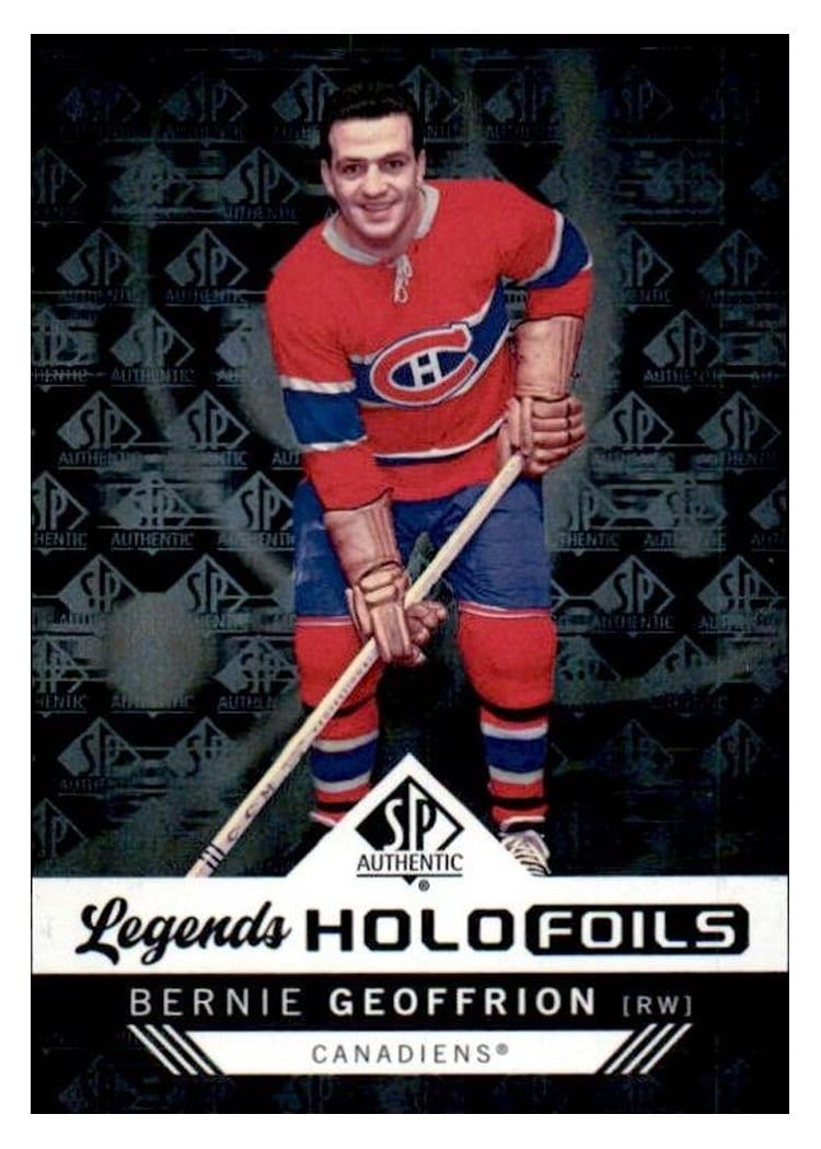 2024-25 SP Authentic Holofoil Legends Bernie Geoffrion #HFL-14 card