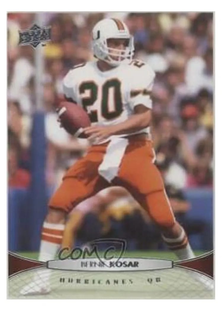 2012 Upper Deck Bernie Kosar #7 card