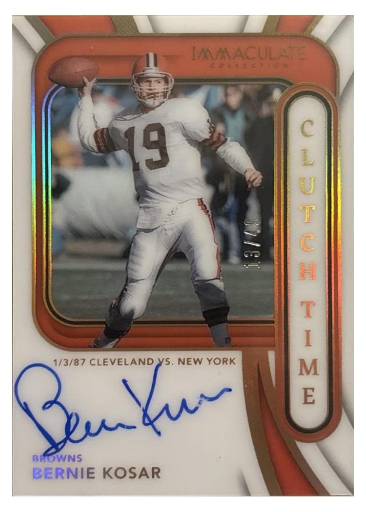 2024 Panini Immaculate Collection Clutch Time Signatures Bernie Kosar #7 card