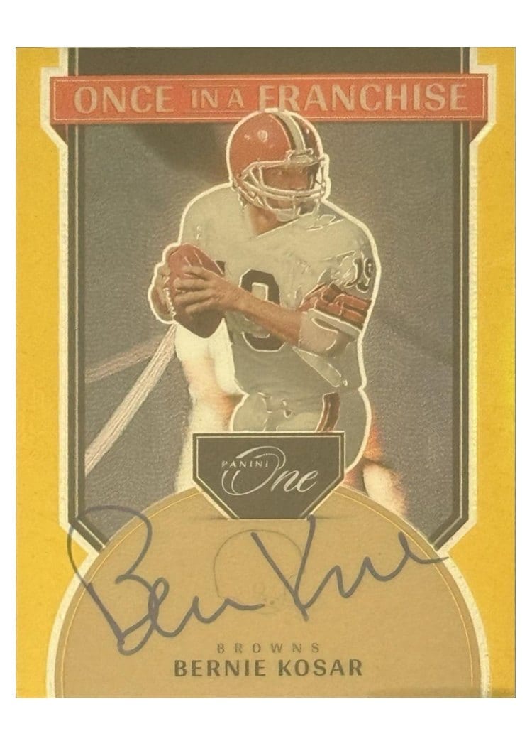 2024 Panini One Once in a Franchise Autographs Bernie Kosar #340 card