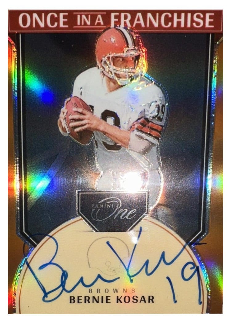 2024 Panini One Once in a Franchise Autographs Bernie Kosar #340 card