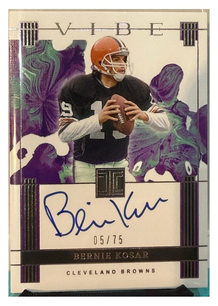2025 Panini Impeccable Vibes Signatures Bernie Kosar #9 card
