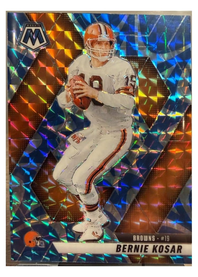 2025 Panini Mosaic Base Set Bernie Kosar Reactive Blue #65 card