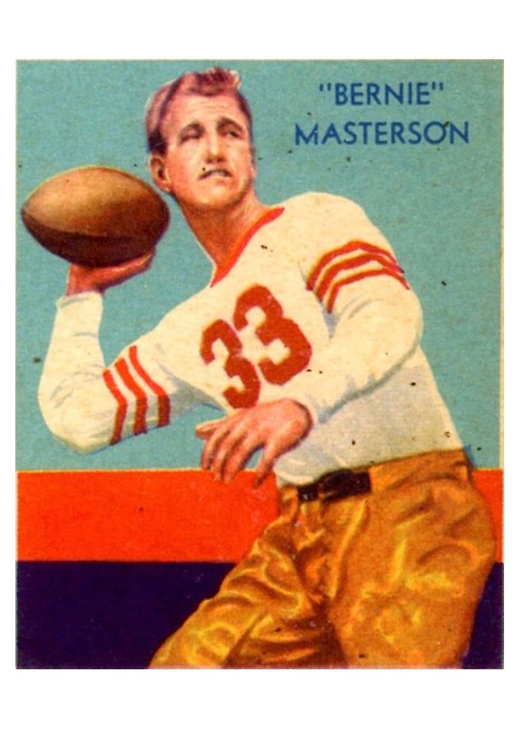 1935 National Chicle Bernie Masterson #36 card