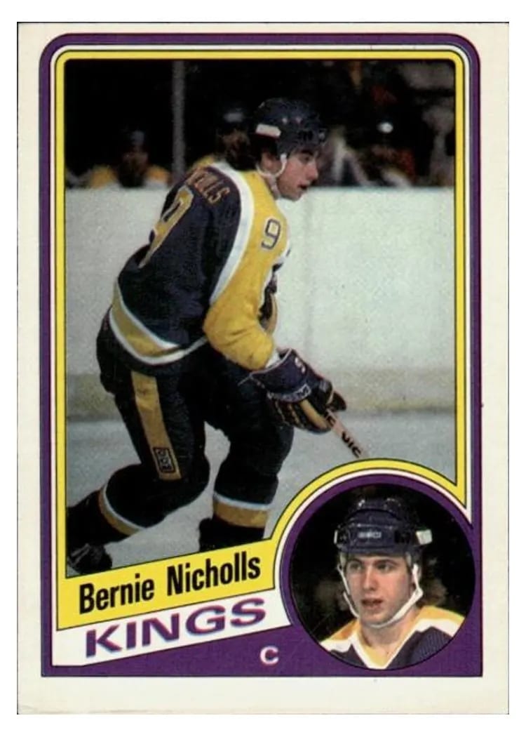 1984 O-Pee-Chee Bernie Nicholls #88 card