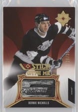 2021-22 Upper Deck Ultimate Collection Stick With Me Bernie Nicholls #SWM-BN card