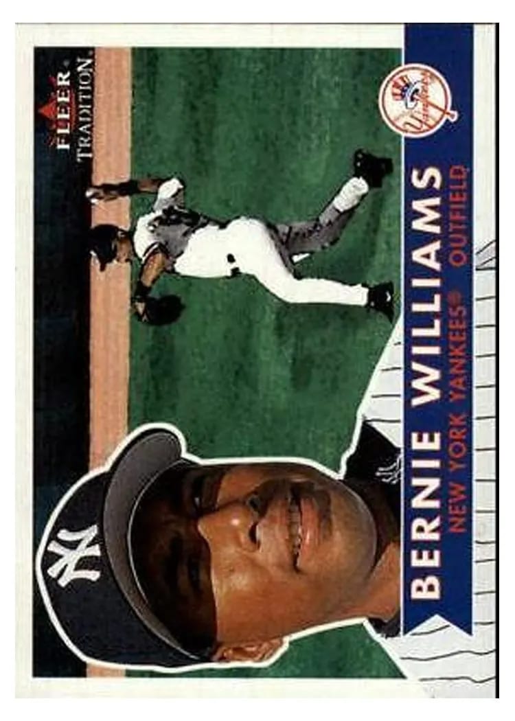 2001 Fleer Bernie Williams #321 card