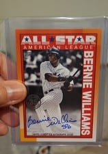 2025 Topps Update 1990 Topps All-Star Autographs Bernie Williams #90AS-BWI