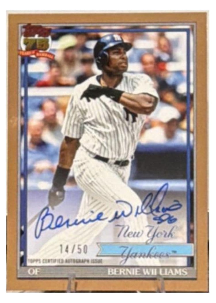 2026 Topps 1991 Topps Autographs Bernie Williams #91A-BER card