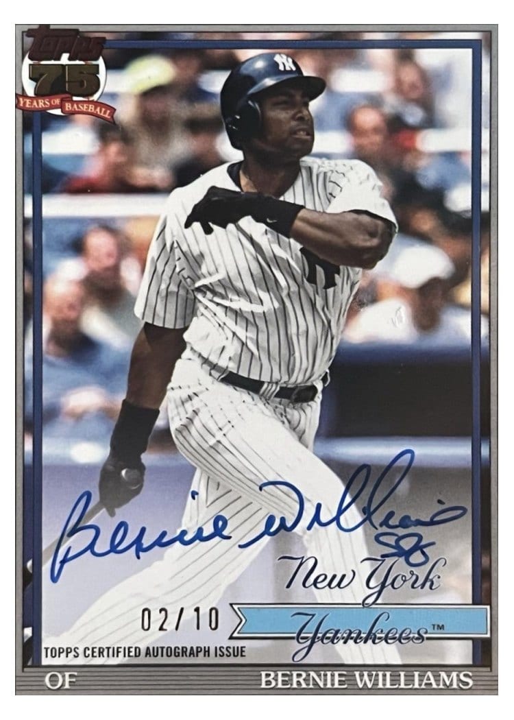 2026 Topps 1991 Topps Autographs Bernie Williams #91A-BER card